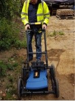 image of a GPR survery for a case study by RBExhumation